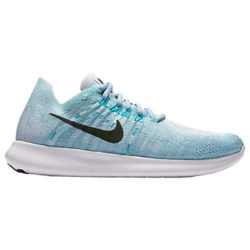 Nike Free RN Flyknit 2017 Women's Running Shoes Blue Tint/Aurora Green